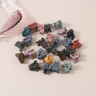 Módne 2,5 cm svetlé tváre pre ženy, malé labky, sponky do vlasov, mini farebné sponky do vlasov, dievčenské ofiny, pazúry do vlasov pre deti