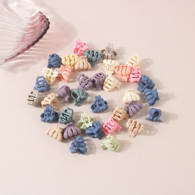 Módne 2,5 cm svetlé tváre pre ženy, malé labky, sponky do vlasov, mini farebné sponky do vlasov, dievčenské ofiny, pazúry do vlasov pre deti