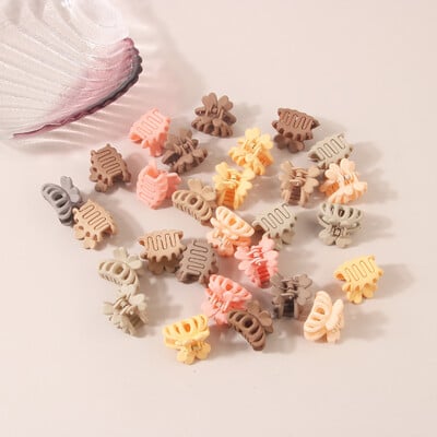 Módne 2,5 cm svetlé tváre pre ženy, malé labky, sponky do vlasov, mini farebné sponky do vlasov, dievčenské ofiny, pazúry do vlasov pre deti