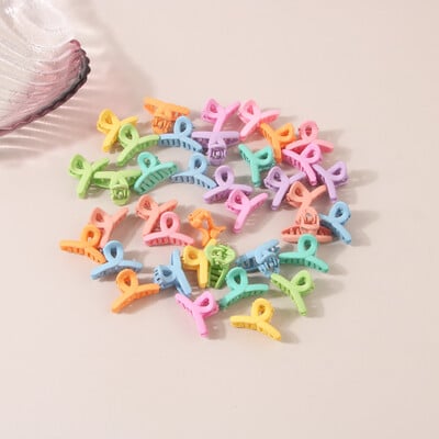 Módne 2,5 cm svetlé tváre pre ženy, malé labky, sponky do vlasov, mini farebné sponky do vlasov, dievčenské ofiny, pazúry do vlasov pre deti
