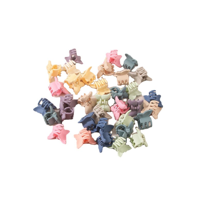 Módne 2,5 cm svetlé tváre pre ženy, malé labky, sponky do vlasov, mini farebné sponky do vlasov, dievčenské ofiny, pazúry do vlasov pre deti