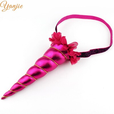 Noua sosire Curcubeu Bentita 2024 Metallic Cosplay Festival Fata Corn Cal pentru petrecere de aniversare Accesorii de păr pentru copii Crăciun