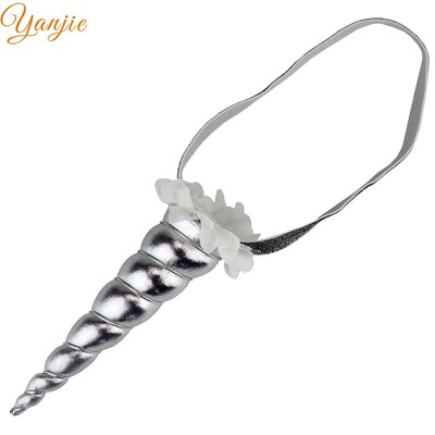 Noua sosire Curcubeu Bentita 2024 Metallic Cosplay Festival Fata Corn Cal pentru petrecere de aniversare Accesorii de păr pentru copii Crăciun