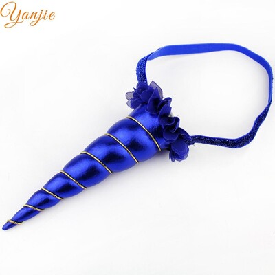 Noua sosire Curcubeu Bentita 2024 Metallic Cosplay Festival Fata Corn Cal pentru petrecere de aniversare Accesorii de păr pentru copii Crăciun