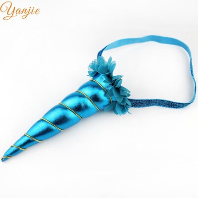 Noua sosire Curcubeu Bentita 2024 Metallic Cosplay Festival Fata Corn Cal pentru petrecere de aniversare Accesorii de păr pentru copii Crăciun