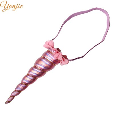 Noua sosire Curcubeu Bentita 2024 Metallic Cosplay Festival Fata Corn Cal pentru petrecere de aniversare Accesorii de păr pentru copii Crăciun