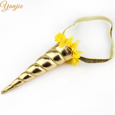 Noua sosire Curcubeu Bentita 2024 Metallic Cosplay Festival Fata Corn Cal pentru petrecere de aniversare Accesorii de păr pentru copii Crăciun