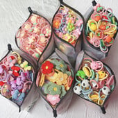 10/20Pcs/Set Nove slatke trake za glavu s mašnama Elastične trake za kosu za djevojčice Dodaci za kosu za djecu Crtani mašne Pokrivala Ukrasi Poklon