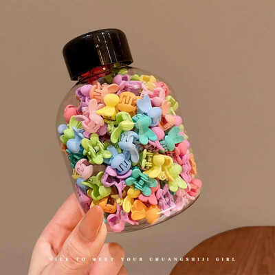 100 psl/skardinė mergaičių kirpčiukai ir lūžinėjantys plaukai plaukų sugriebimo letenėlė, maža mini plaukų segtukas, plaukų sugriebimo aksesuaras