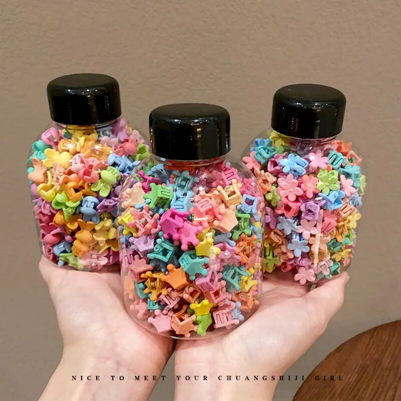 100 psl/skardinė mergaičių kirpčiukai ir lūžinėjantys plaukai plaukų sugriebimo letenėlė, maža mini plaukų segtukas, plaukų sugriebimo aksesuaras