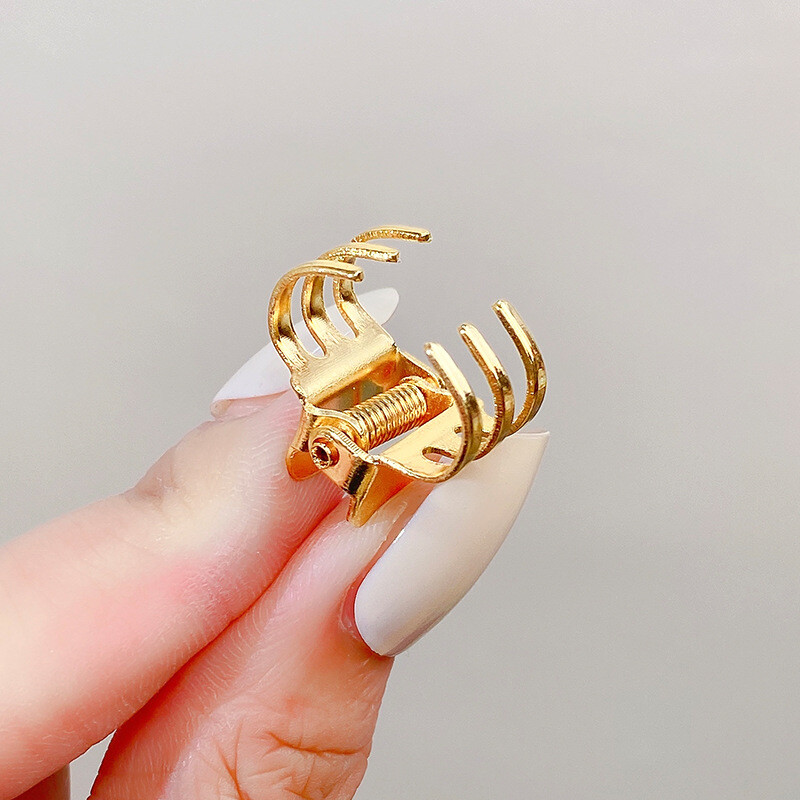 5 vnt / rinkinys Moteriški vintažiniai auksiniai sidabriniai bronziniai maži metaliniai plaukų lankeliai galvos juosta Sweet mini plaukų segtukai plaukų segtukai madingi plaukų aksesuarai