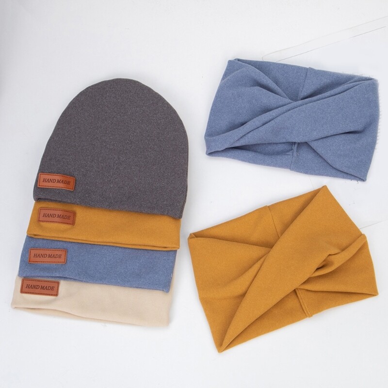 Copil din imitație de cașmir cu eșarfă Pălărie de iarnă pentru nou-născut cu batic Set cadou