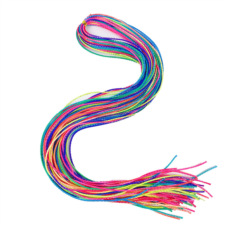 30 vnt. Spalvingos atsitiktinės plaukų pynimo virvelės, skirtos pynimo merginoms, „pasidaryk pats“ surišimo į uodegą pynutės, moteriškos formavimo priemonės Dredai