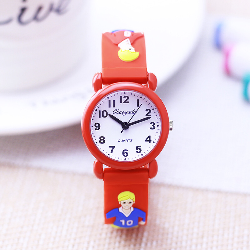 gyermek divat foci elektromos órák fiúk lányok menő focista puha órák diákok gyerekek tanulási idő digitális karóra