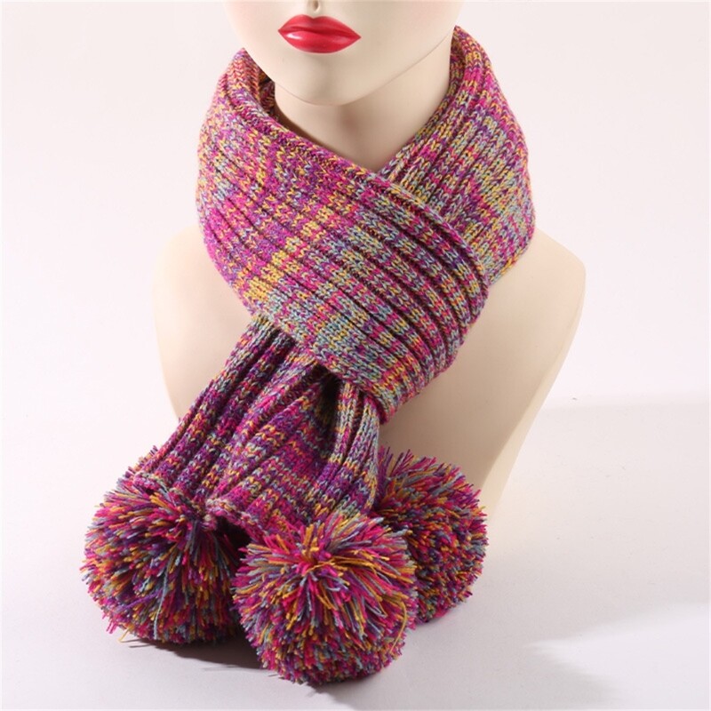 Pălărie din tricot cu set de eșarfe pentru copii Eleganță simplă Pălărie moale și caldă cu eșarfă Pălărie la modă pentru băieți și fete 3-12 ani