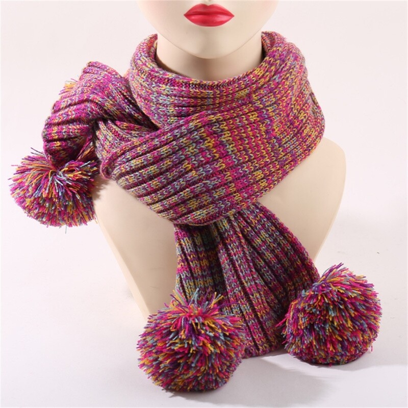 Pălărie din tricot cu set de eșarfe pentru copii Eleganță simplă Pălărie moale și caldă cu eșarfă Pălărie la modă pentru băieți și fete 3-12 ani