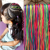 90cm 4-30kom šarene nasumične pletenice užeta za kosu za pletenje djevojaka DIY pletenice s konjskim repom Ženski alat za oblikovanje Dreadlocks