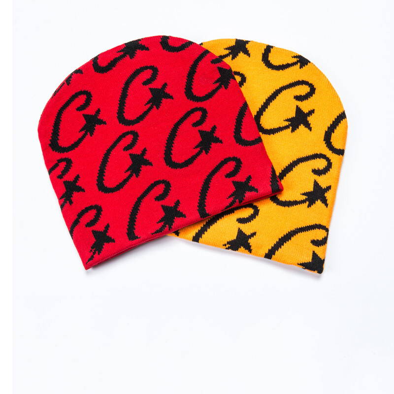 Új utcai viselet Harajuku Hip Hop sapka akril kötött sapka női férfi ősz téli koponyák sapkák