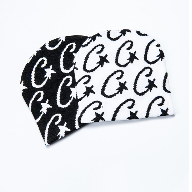 Új utcai viselet Harajuku Hip Hop sapka akril kötött sapka női férfi ősz téli koponyák sapkák