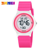 SKMEI vandeniui atsparūs vaikiški laikrodžiai berniukams, mergaitėms Šviečiantys studentų skaitmeniniai elektroniniai rankiniai laikrodžiai Žadintuvas Sportinis vaikiškas laikrodis