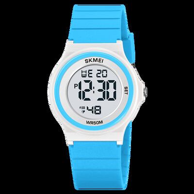 SKMEI vandeniui atsparūs vaikiški laikrodžiai berniukams, mergaitėms Šviečiantys studentų skaitmeniniai elektroniniai rankiniai laikrodžiai Žadintuvas Sportinis vaikiškas laikrodis