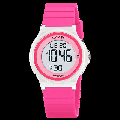 SKMEI vandeniui atsparūs vaikiški laikrodžiai berniukams, mergaitėms Šviečiantys studentų skaitmeniniai elektroniniai rankiniai laikrodžiai Žadintuvas Sportinis vaikiškas laikrodis