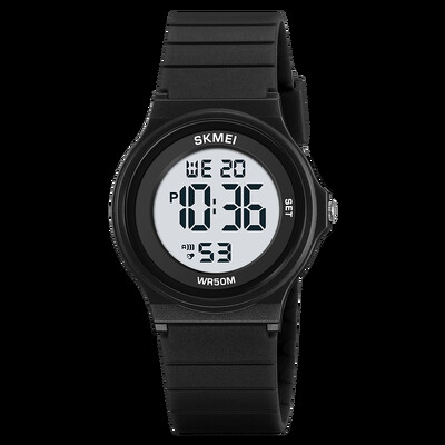 SKMEI vandeniui atsparūs vaikiški laikrodžiai berniukams, mergaitėms Šviečiantys studentų skaitmeniniai elektroniniai rankiniai laikrodžiai Žadintuvas Sportinis vaikiškas laikrodis