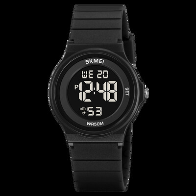 SKMEI vandeniui atsparūs vaikiški laikrodžiai berniukams, mergaitėms Šviečiantys studentų skaitmeniniai elektroniniai rankiniai laikrodžiai Žadintuvas Sportinis vaikiškas laikrodis