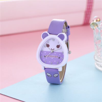 Detské hodinky s kreslenými postavičkami, Groundhog Simplicity Pink, študentské hodinky pre 8 až 12 rokov, darček k narodeninám pre chlapcov a dievčatá.