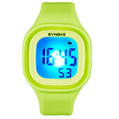 UTHAI CE05 Nou Sosire Moda Colorate Copii Copii Fată Ceasuri băiat Ceas de mână Ceasuri de mână cu lumină LED din silicon Ceasuri de mână digitală Fată