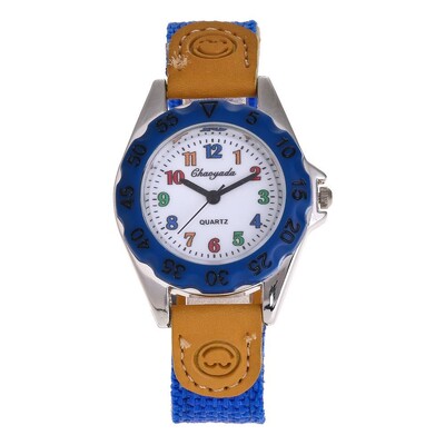 Új gyerekóra Vízálló kvarc óra fiúknak lányoknak sport karóra gyerek óra nejlon szíj diákajándékok