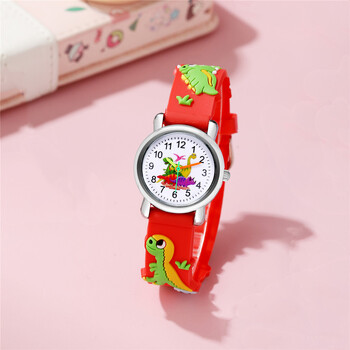 Cartoon Dinosaurs Children Watch For Boys 3D Animals Patterns Ρολόι χειρός σιλικόνης για μαθητικά παιδιά