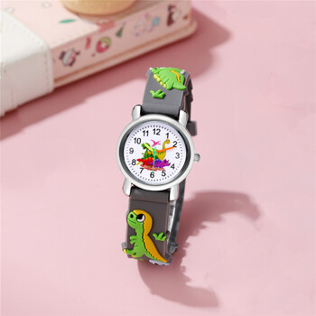 Cartoon Dinosaurs Children Watch For Boys 3D Animals Patterns Ρολόι χειρός σιλικόνης για μαθητικά παιδιά