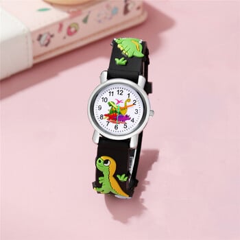 Cartoon Dinosaurs Children Watch For Boys 3D Animals Patterns Ρολόι χειρός σιλικόνης για μαθητικά παιδιά