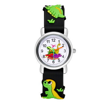 Cartoon Dinosaurs Children Watch For Boys 3D Animals Patterns Ρολόι χειρός σιλικόνης για μαθητικά παιδιά