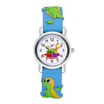 Cartoon Dinosaurs Children Watch For Boys 3D Animals Patterns Ρολόι χειρός σιλικόνης για μαθητικά παιδιά