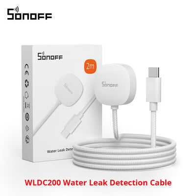 SONOFF SNZB-05P Zigbee 3.0 senzor úniku vody, detekcia úniku a kvapkania, upozornenia v reálnom čase, podpora domáceho asistenta Google Alexa