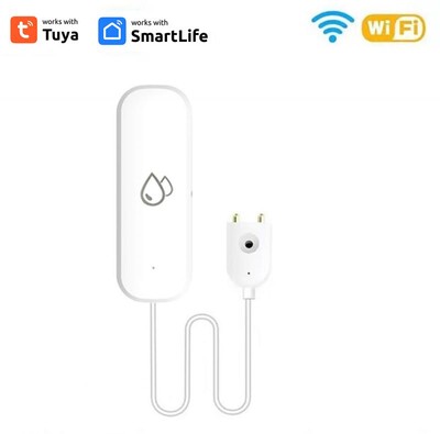 Tuya ZigBee WiFi Senzor inteligent de apă Detector de scurgeri Alarma de scurgeri de apă de inundații Controlul aplicației Smart Life funcționează cu Alexa Google Home