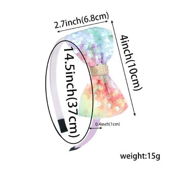 1 τμχ/3 τεμ. Χαριτωμένα παγιέτες Φιόγκοι για κορίτσια 4 ιντσών γκλίτερ φιόγκοι κομμωτήρια Παιδικές κρίκες Παιδικά αξεσουάρ μαλλιών