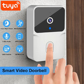 Tuya WiFi Video Doorbell Ασύρματη κάμερα HD Συναγερμός IR Ασφάλεια Έξυπνο κουδούνι οικιακής πόρτας WiFi ενδοεπικοινωνία για το σπίτι