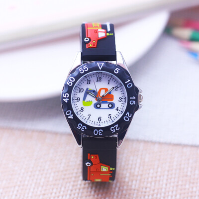 Híres márka Gyerekek Fiúk Új divat Rajzfilm Tűzoltó-kvarc órák Kisgyerekek Diákok Menő Ünnepek Ajándékok Karórák