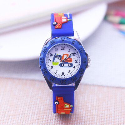 Híres márka Gyerekek Fiúk Új divat Rajzfilm Tűzoltó-kvarc órák Kisgyerekek Diákok Menő Ünnepek Ajándékok Karórák