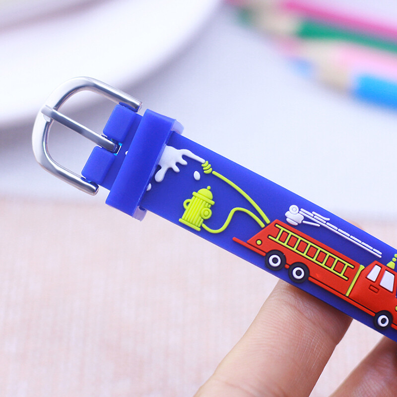 Híres márka Gyerekek Fiúk Új divat Rajzfilm Tűzoltó-kvarc órák Kisgyerekek Diákok Menő Ünnepek Ajándékok Karórák