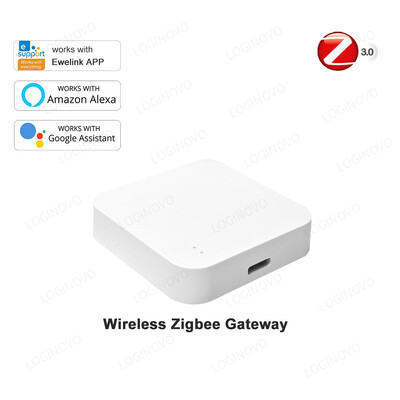 Loginovo Zigbee 3.0 Gateway Hub Smart Home Pod wireless Ewelink APP Telecomandă Dispozitiv de automatizare Funcționează cu Alexa Google