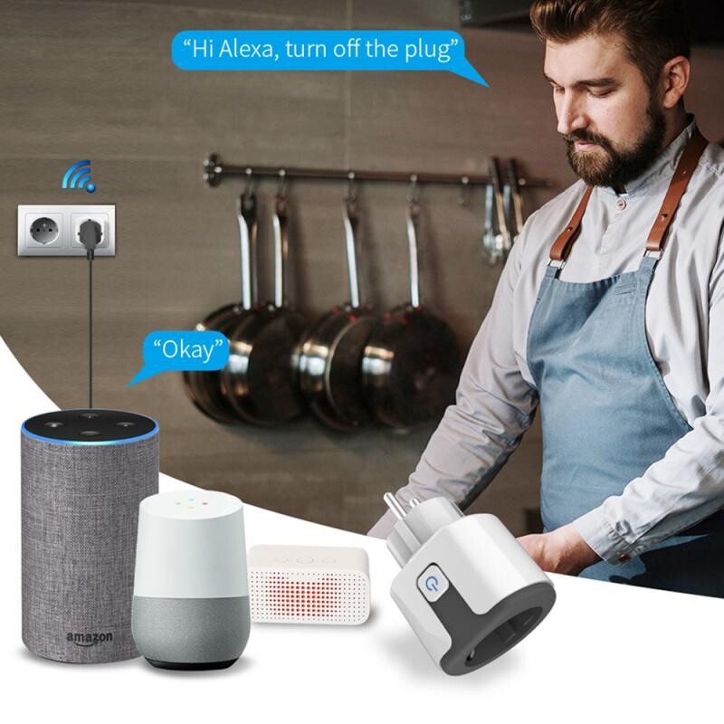 Xiaomi Smart Plug Wifi utičnica s timerom EU adapter Utičnica Tuya 16A 20A Power Monitor radi s Alexa Google Home Assistant