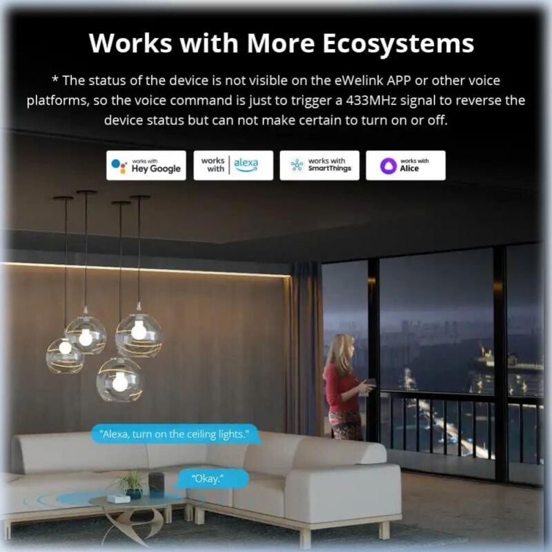 Sonoff RF Bridge R2 WiFi 433 MHz Gateway fără fir de schimb Comutator pentru casă inteligentă Domotica inteligentă Wi-Fi Telecomandă RF