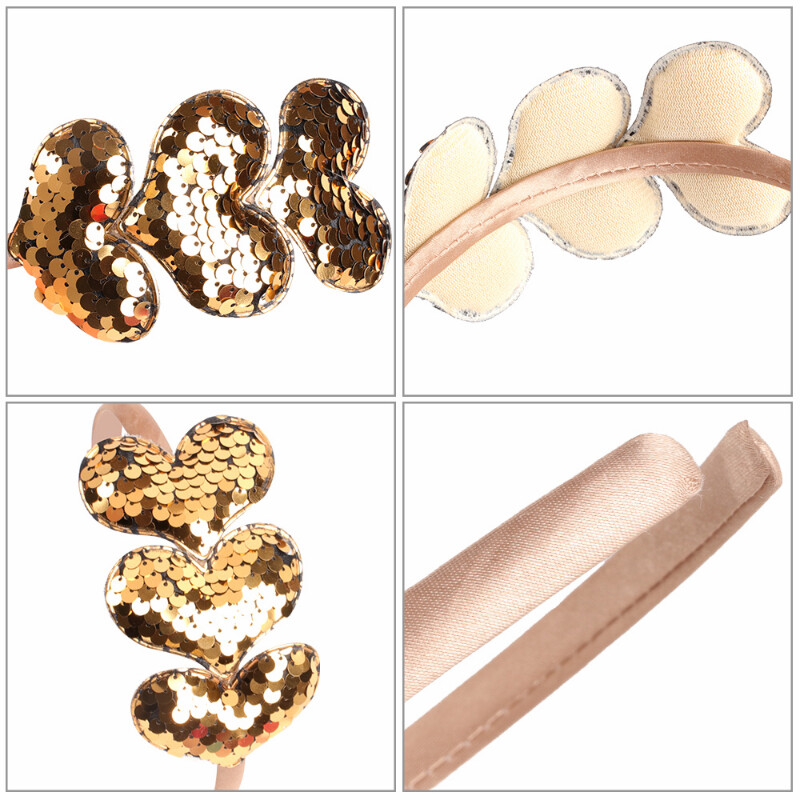 1 vnt. Valentino dienos mergaičių Širdies formos plaukų juosta saldi saldainių spalvos blizgučiai galvos juosta Vaikai plaukų aksesuarai vaikams galvos apdangalai Dovana