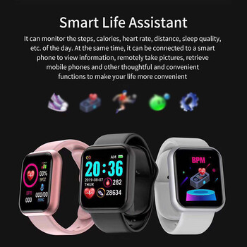 Smartwatch Relogio Kids Fitness Sports LED Ψηφιακό Ηλεκτρονικό Ρολόι για Παιδιά Αγόρια Κορίτσια Μαθητές Smartwatch 6-15 ετών