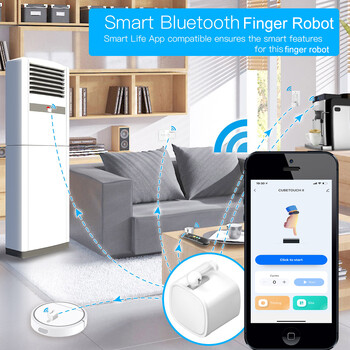 Tuya Finger Robot Switch Smart Home Bluetooth Switch Button Pusher Приложение Smart Life Добавяне на Bluetooth Hub Работи с Alexa Google Home