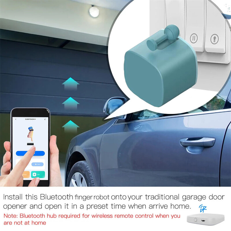 Tuya Finger Robot Switch Smart Home Bluetooth kapcsoló gomb Nyomó Smart Life App Bluetooth Hub hozzáadása Működik az Alexa Google Home szolgáltatással